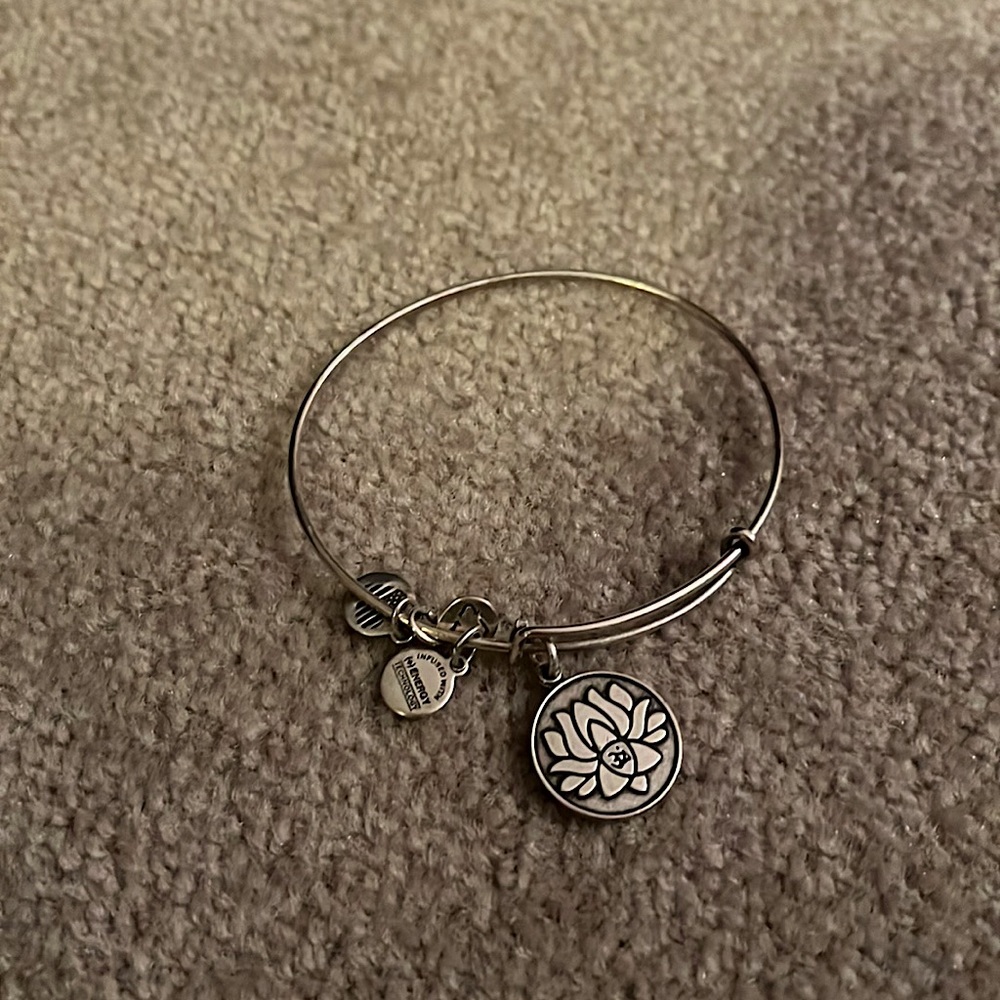 Lotus Alex and Ani Silver Bracelet